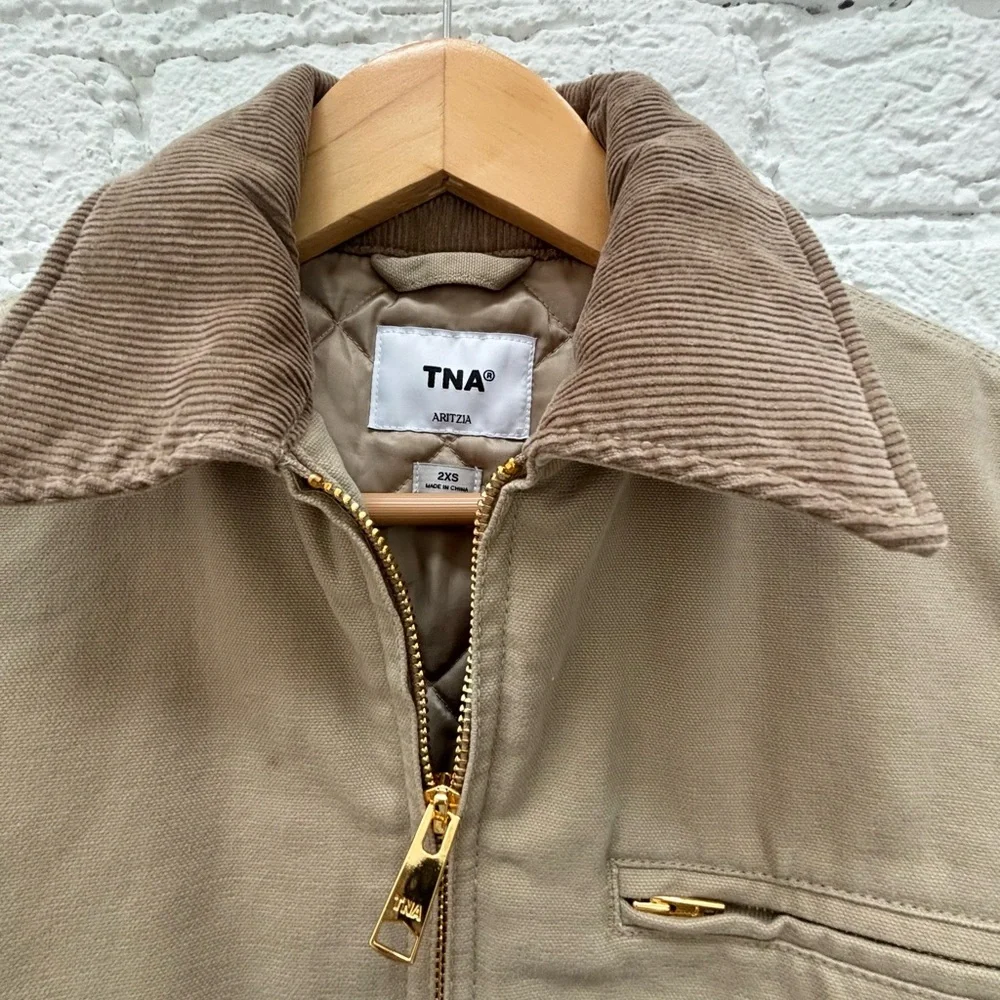 TNA Artizia Tan Utility Jacket for Women - Picture 3 of 7